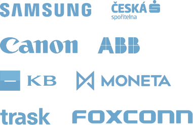 Samsung, Česká spořitelna, Canon, ABB, KB, Moneta, Trask, Foxconn